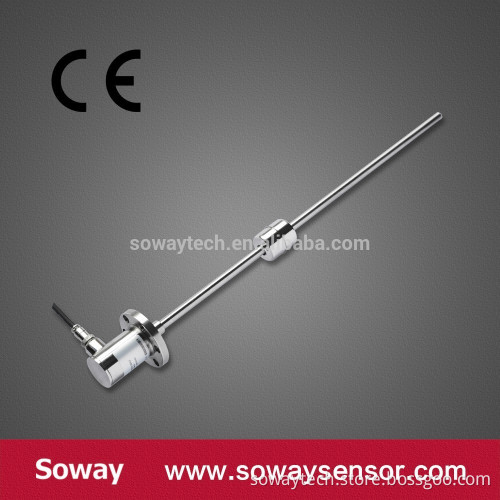 Magnetostrictive water tank/fuel tank liquid level sensor